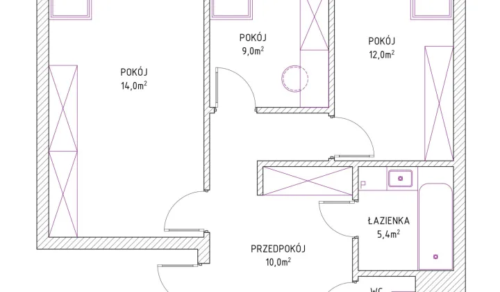 Mieszkanie 4-pokojowe Rzeszów, ul. Dominikańska