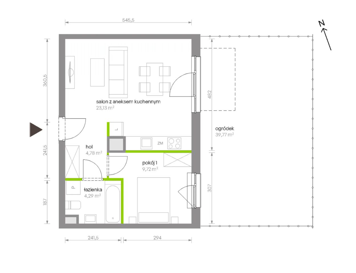 Mieszkanie 2-pokojowe Warszawa Chrzanów, ul. Szeligowska. Zdjęcie 8