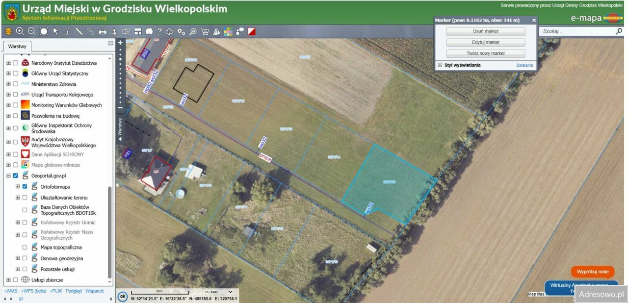 Działka budowlana Grodzisk Wielkopolski, ul. Sosnowa. Zdjęcie 2