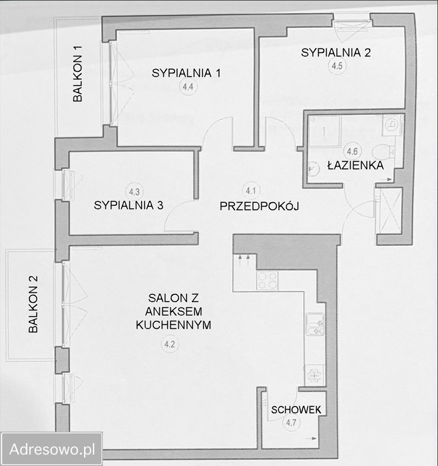 Mieszkanie 4-pokojowe Reda, ul. Rymarska. Zdjęcie 13