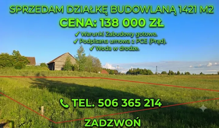 Działka budowlana Szczybały Giżyckie