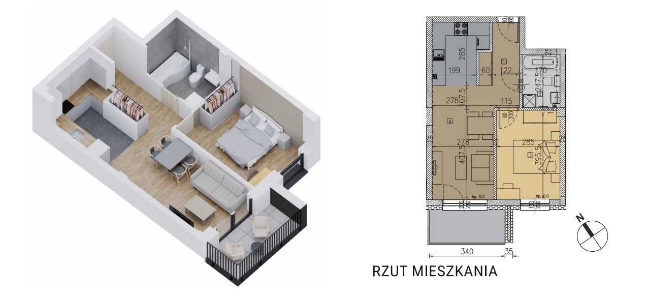 Mieszkanie 2-pokojowe Krosno. Zdjęcie 3