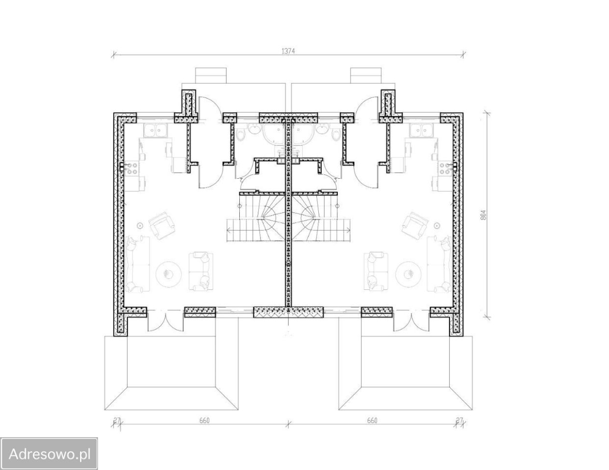 bliźniak, 4 pokoje Bielawa. Zdjęcie 7