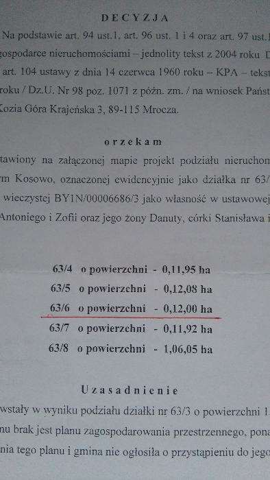 Działka budowlana Modrakowo. Zdjęcie 3