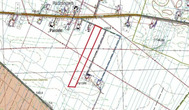 Działka rolna Radzanowo
