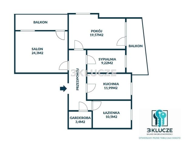 Mieszkanie 3-pokojowe Lublin Czechów. Zdjęcie 9
