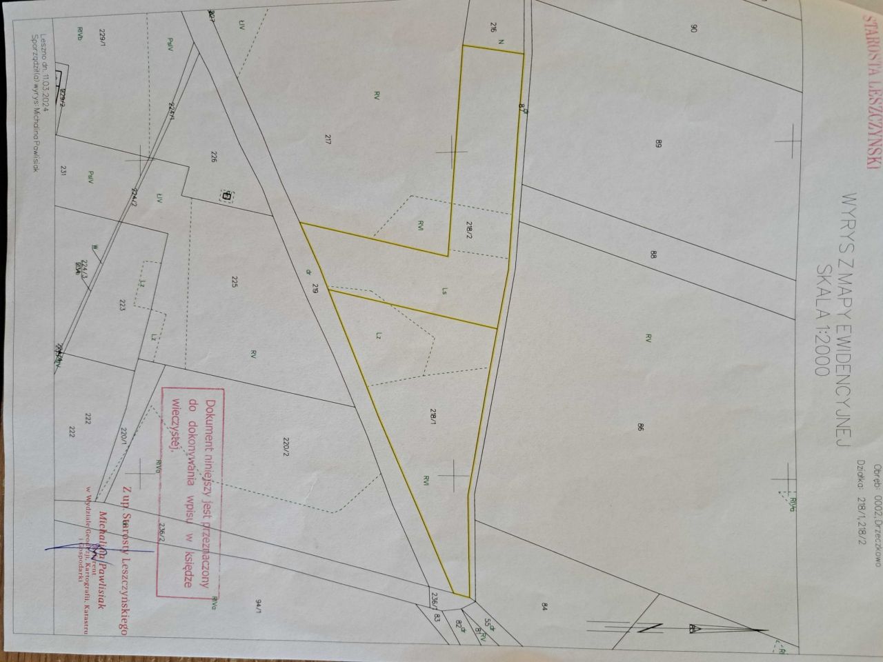 Działka rolna Drzeczkowo