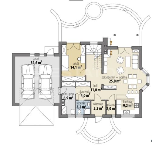 dom wolnostojący, 6 pokoi Rzeszów, ul. hr. Alfreda Potockiego. Zdjęcie 17