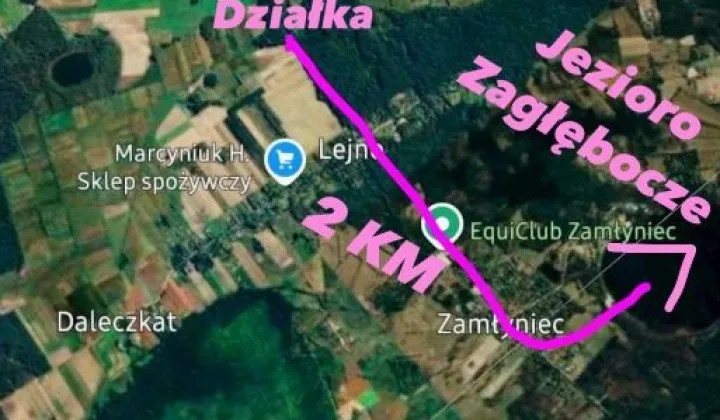 Działka rekreacyjna Lejno