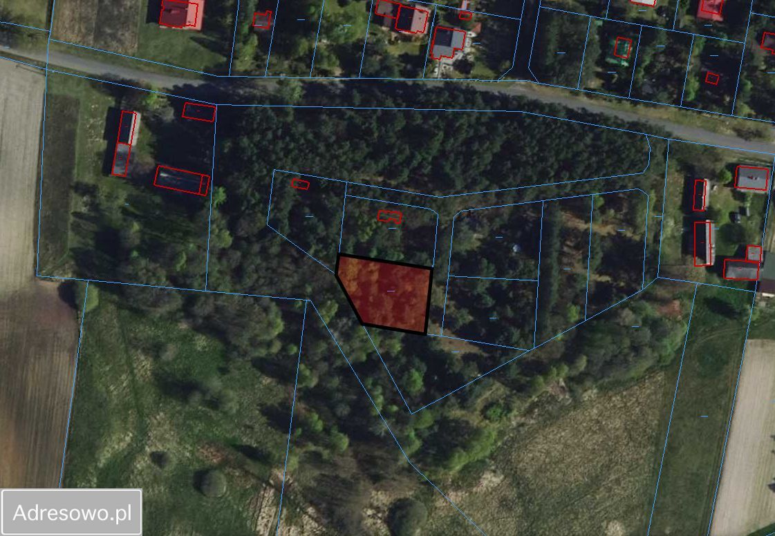 Działka rekreacyjna Łęg