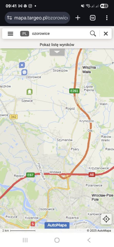 Działka budowlana Ozorowice, ul. Leśna