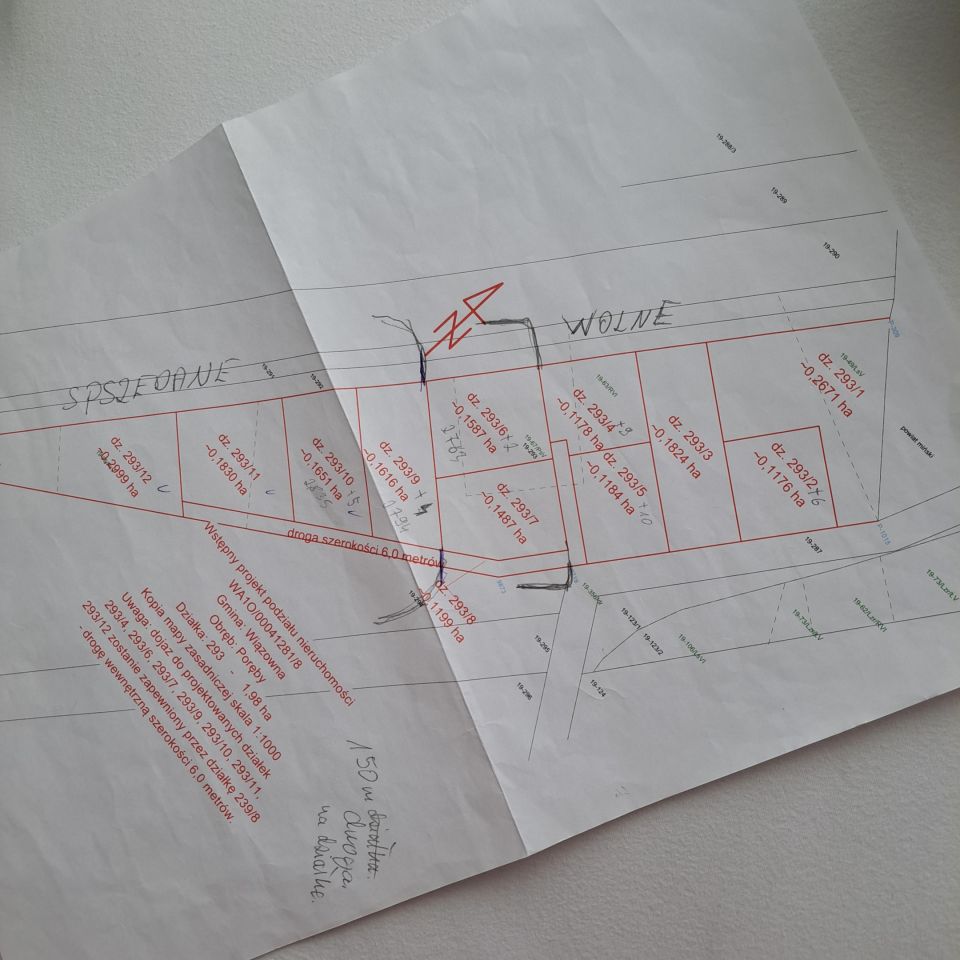 Działka budowlana Poręby