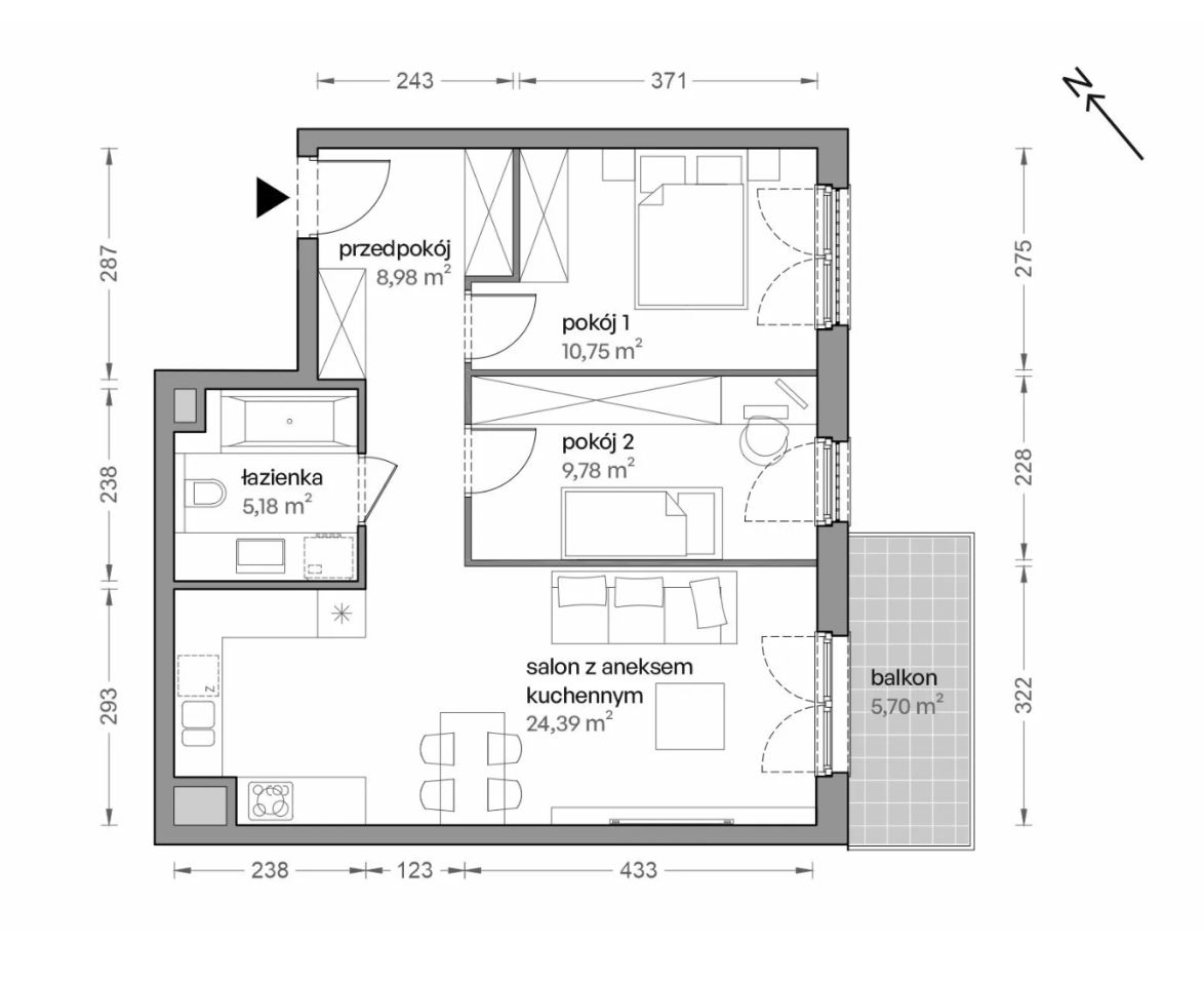 Mieszkanie 3-pokojowe Katowice Brynów, ul. Ceglana. Zdjęcie 7