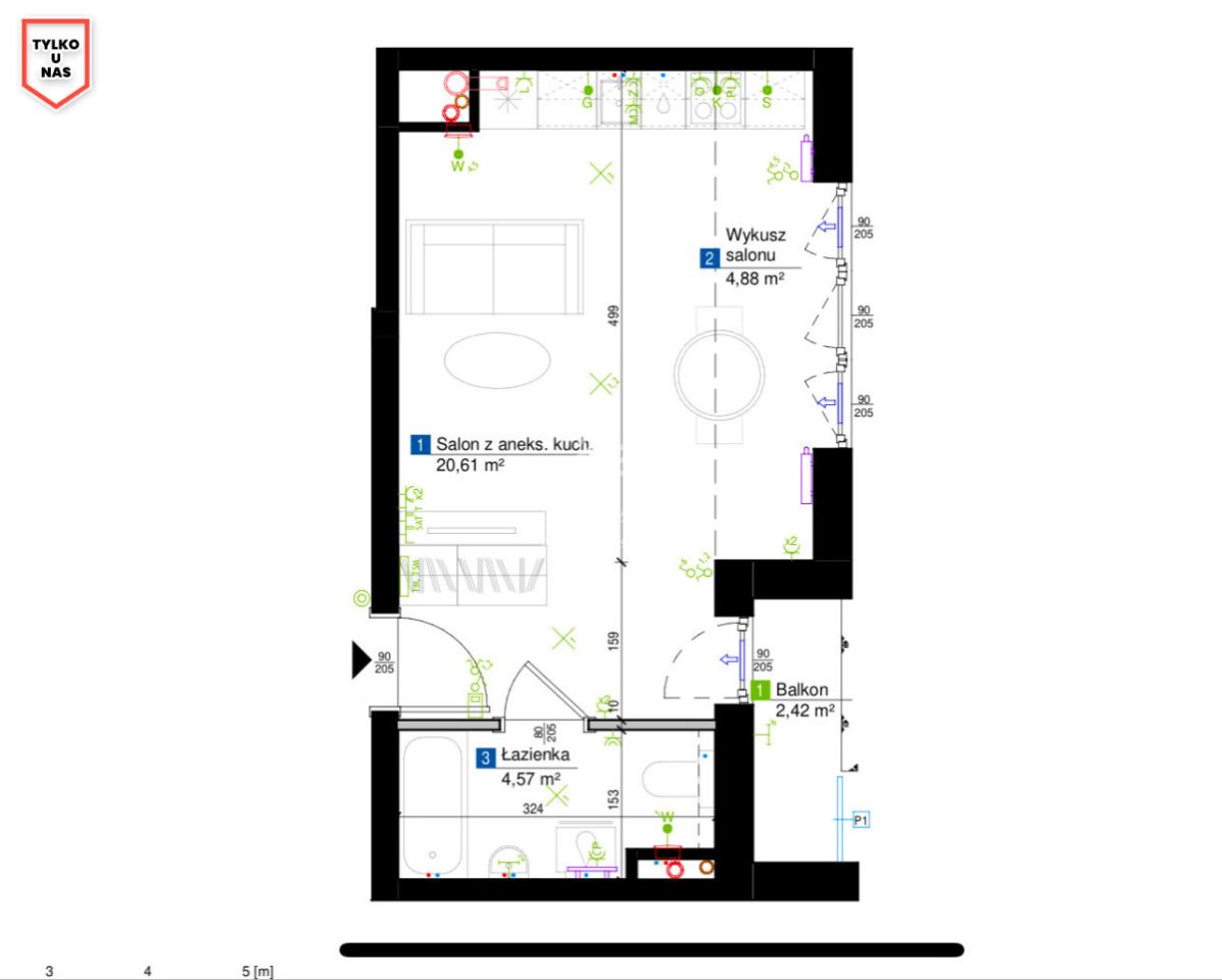 Mieszkanie 1-pokojowe Gdynia Śródmieście, ul. Stefana Żeromskiego. Zdjęcie 11