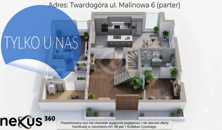 dom wolnostojący, 5 pokoi Twardogóra