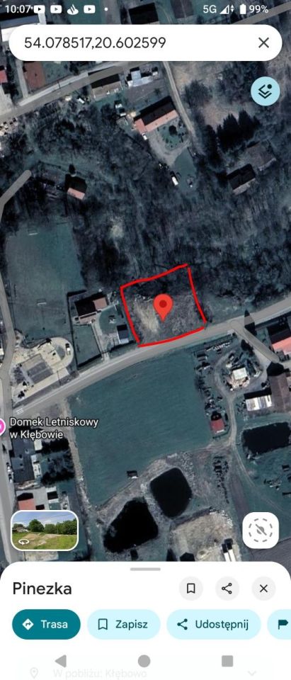 Działka budowlana Kłębowo. Zdjęcie 1