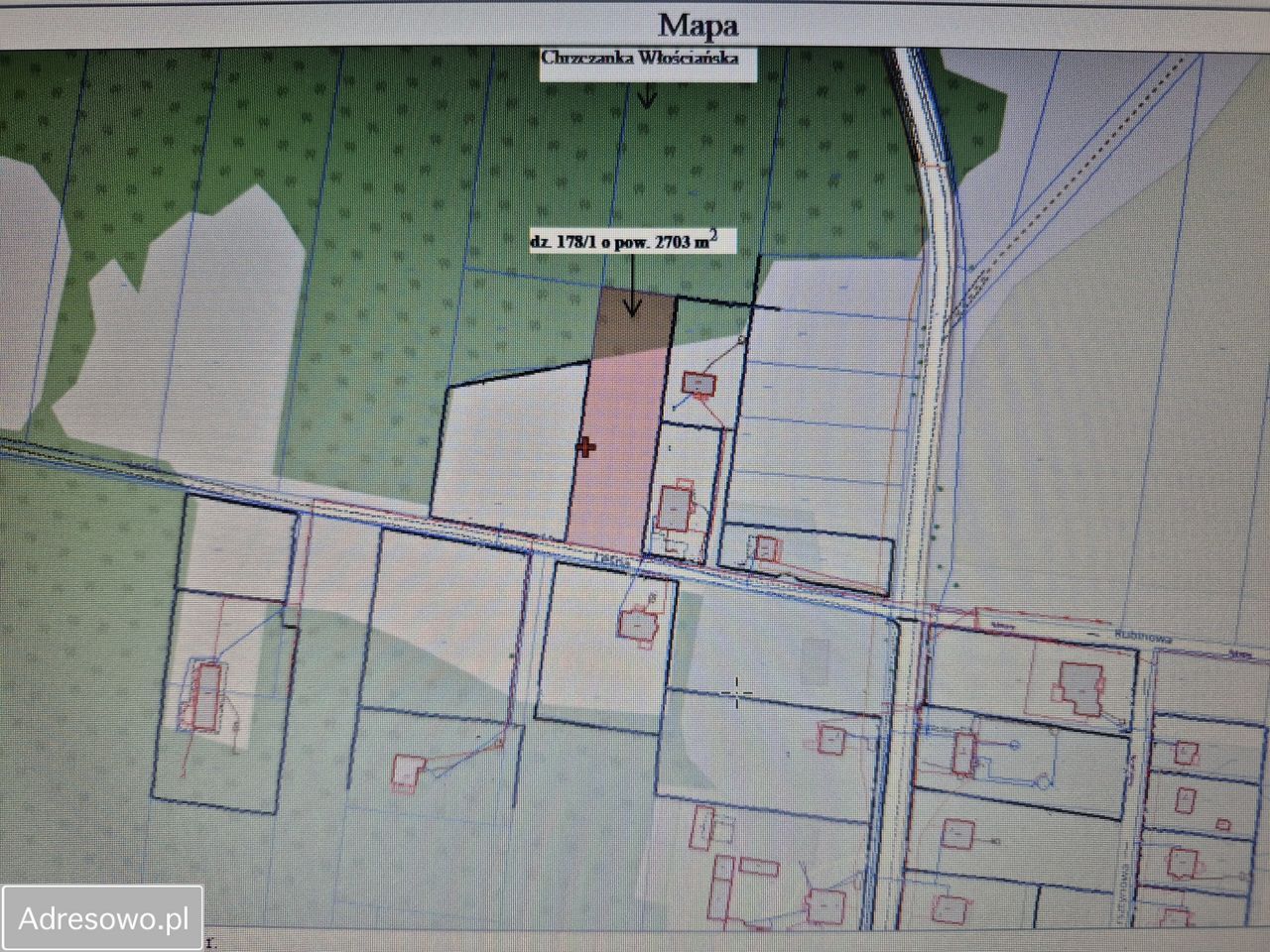 Działka budowlana Chrzczanka Włościańska, ul. Leśna. Zdjęcie 2