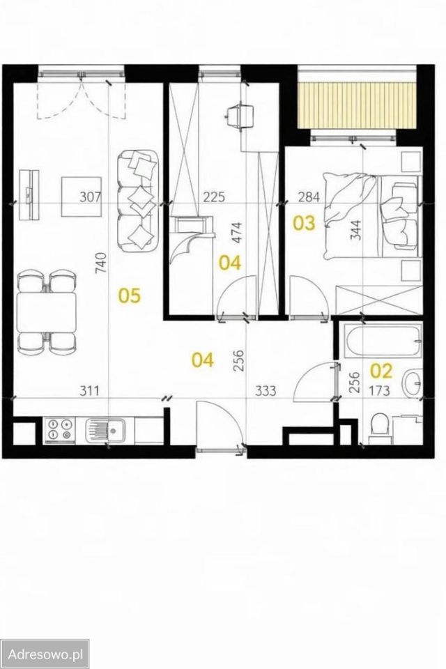 Mieszkanie 3-pokojowe Kraków Płaszów, ul. Myśliwska. Zdjęcie 11