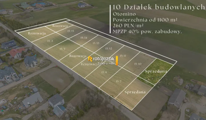Działka budowlana Otomino, ul. Górna