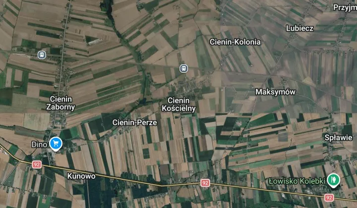 Działka rolno-budowlana Cienin Kościelny