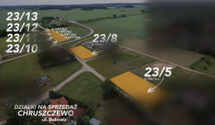 Działka budowlana Chruszczewo, ul. Bukowa