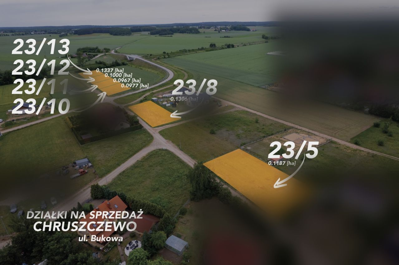 Działka budowlana Chruszczewo, ul. Bukowa. Zdjęcie 1