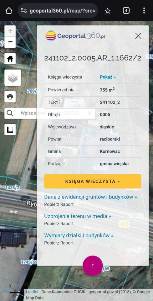 Działka budowlana Rzuchów, ul. Rybnicka. Zdjęcie 2