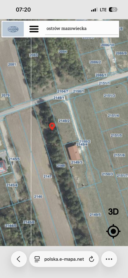 Działka rolno-budowlana Ostrów Mazowiecka, ul. Wiśniowa. Zdjęcie 6