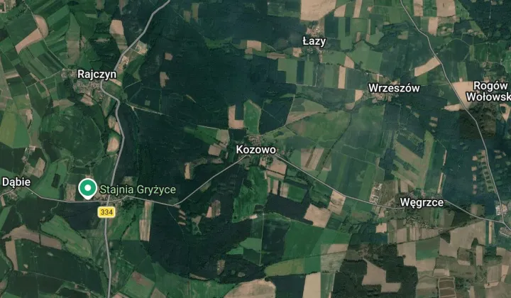 Działka budowlana Kozowo