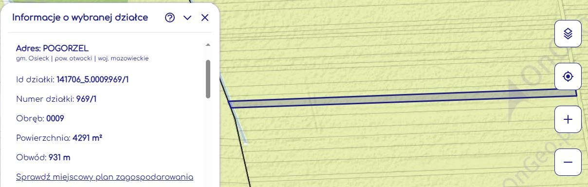 Działka rolna Pogorzel. Zdjęcie 1