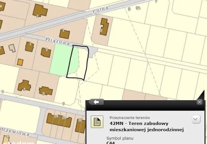 Działka budowlana Domasław, ul. Wiązowa. Zdjęcie 2