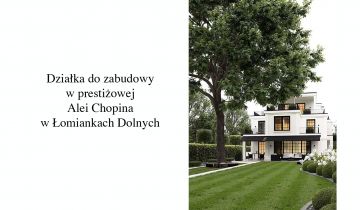 Działka budowlana Łomianki Dolne, al. Fryderyka Chopina. Zdjęcie 1