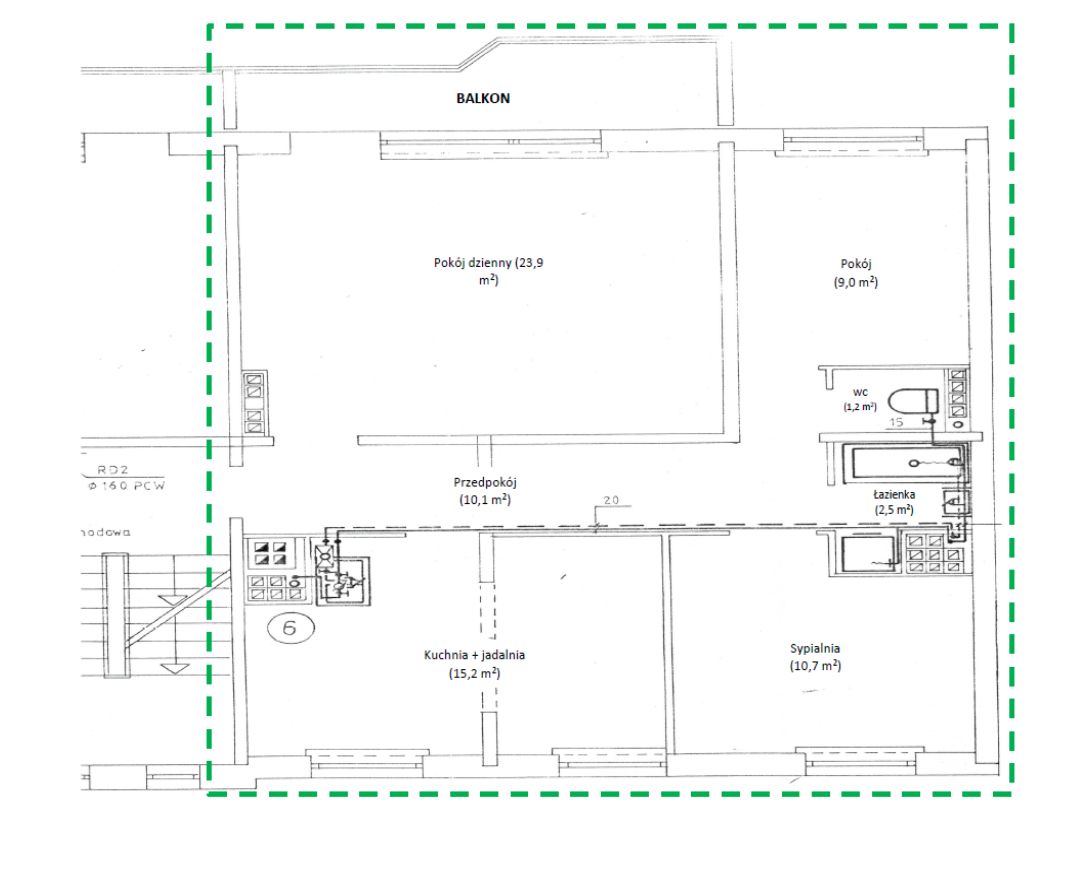 Mieszkanie 3-pokojowe Giżycko, ul. Konarskiego. Zdjęcie 14