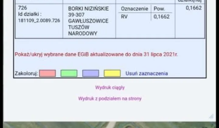 Działka rolno-budowlana Borki Nizińskie