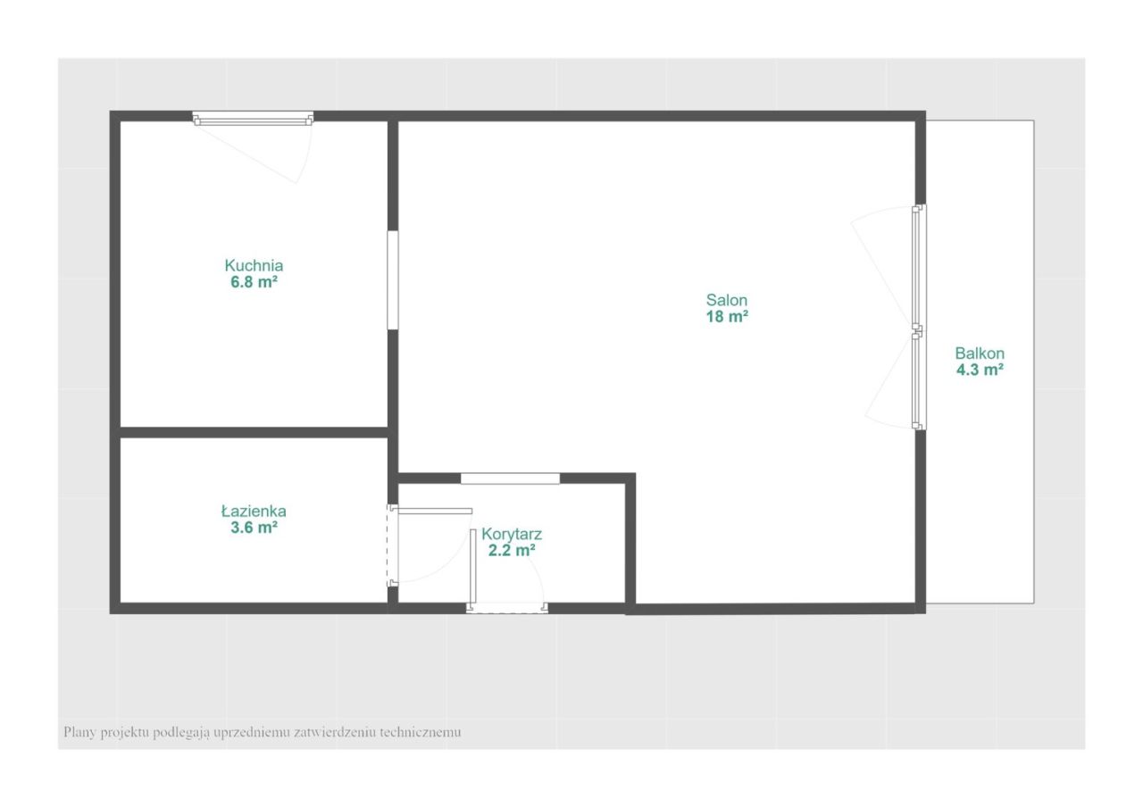 Mieszkanie 1-pokojowe Bydgoszcz Fordon, ul. Bałtycka. Zdjęcie 15