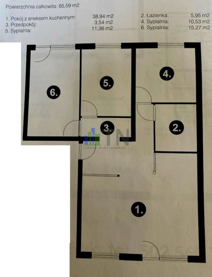 Mieszkanie 4-pokojowe Wrocław Psie Pole, ul. Gitarowa. Zdjęcie 2