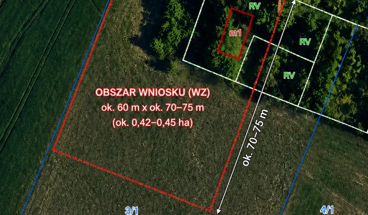 Działka siedliskowa Dobrzyń
