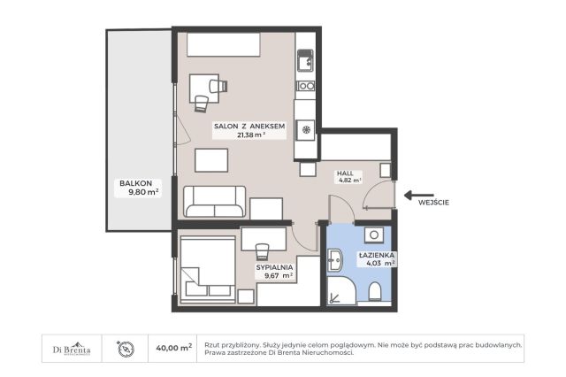 Mieszkanie 2-pokojowe Białystok, ul. Elizy Orzeszkowej. Zdjęcie 15