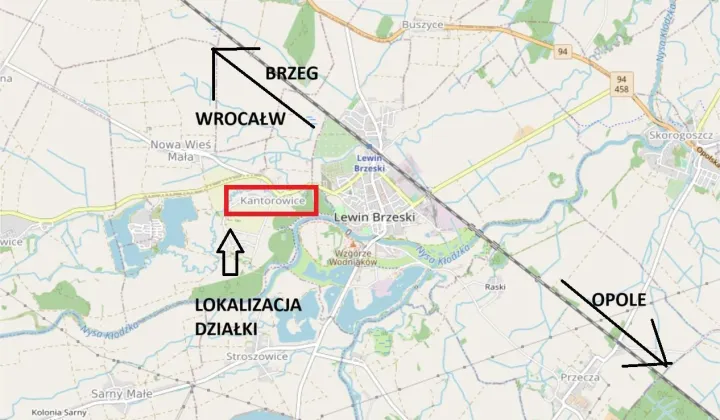 Działka rolno-budowlana Kantorowice