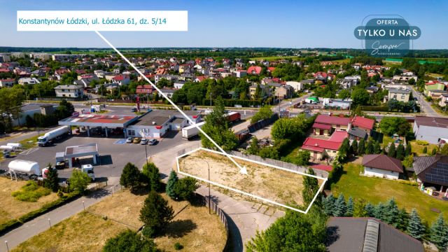 Działka inwestycyjna Konstantynów Łódzki, ul. Łódzka. Zdjęcie 5