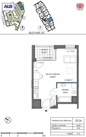 Mieszkanie 2-pokojowe Gdańsk Letnica, ul. Starowiejska. Zdjęcie 11