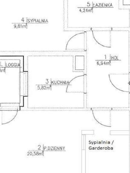 Mieszkanie 3-pokojowe Kraków Podgórze, ul. Myśliwska. Zdjęcie 9