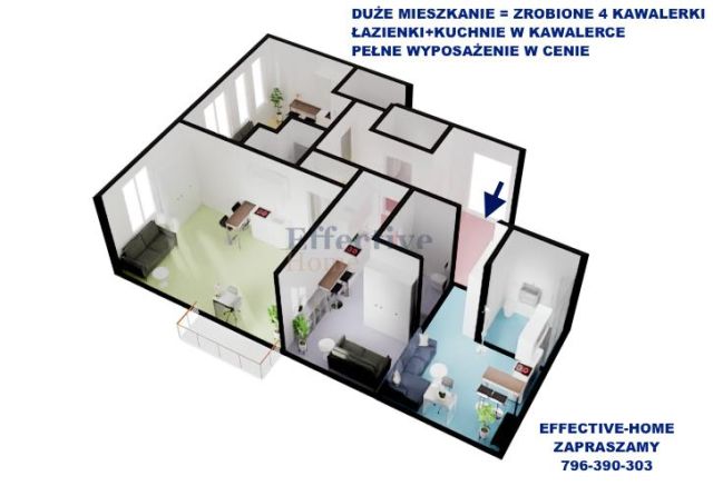 Mieszkanie 4-pokojowe Wrocław, ul. Trzebnicka. Zdjęcie 2