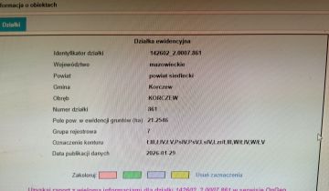 Działka rolna Korczew