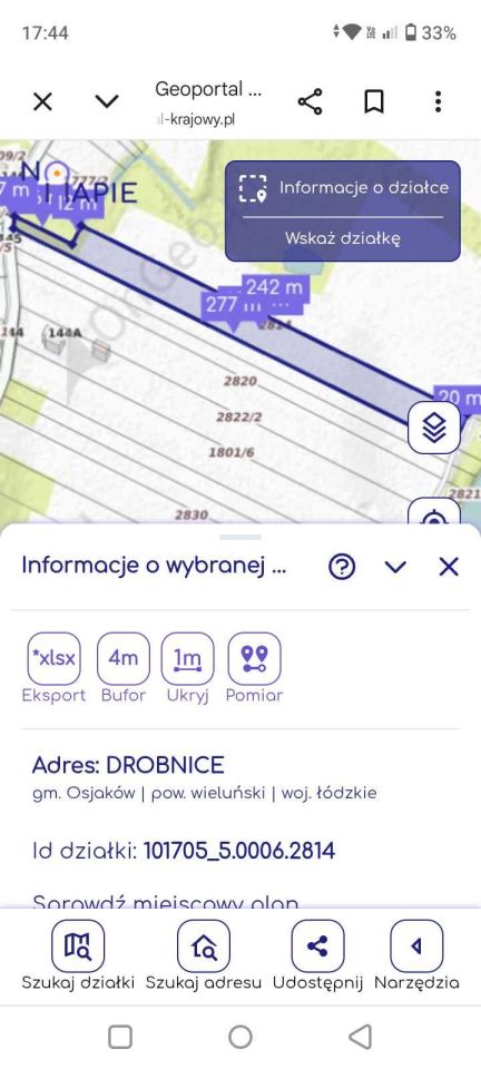 Działka rolno-budowlana Drobnice. Zdjęcie 2