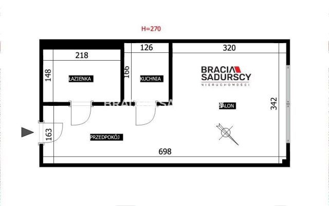 Mieszkanie 1-pokojowe Kraków Dębniki, ul. Kobierzyńska. Zdjęcie 18