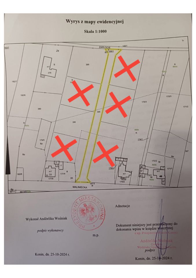 Działka budowlana Konin Maliniec, ul. Maliniecka. Zdjęcie 3
