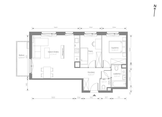 Mieszkanie 3-pokojowe Warszawa Chrzanów, ul. Szeligowska. Zdjęcie 7