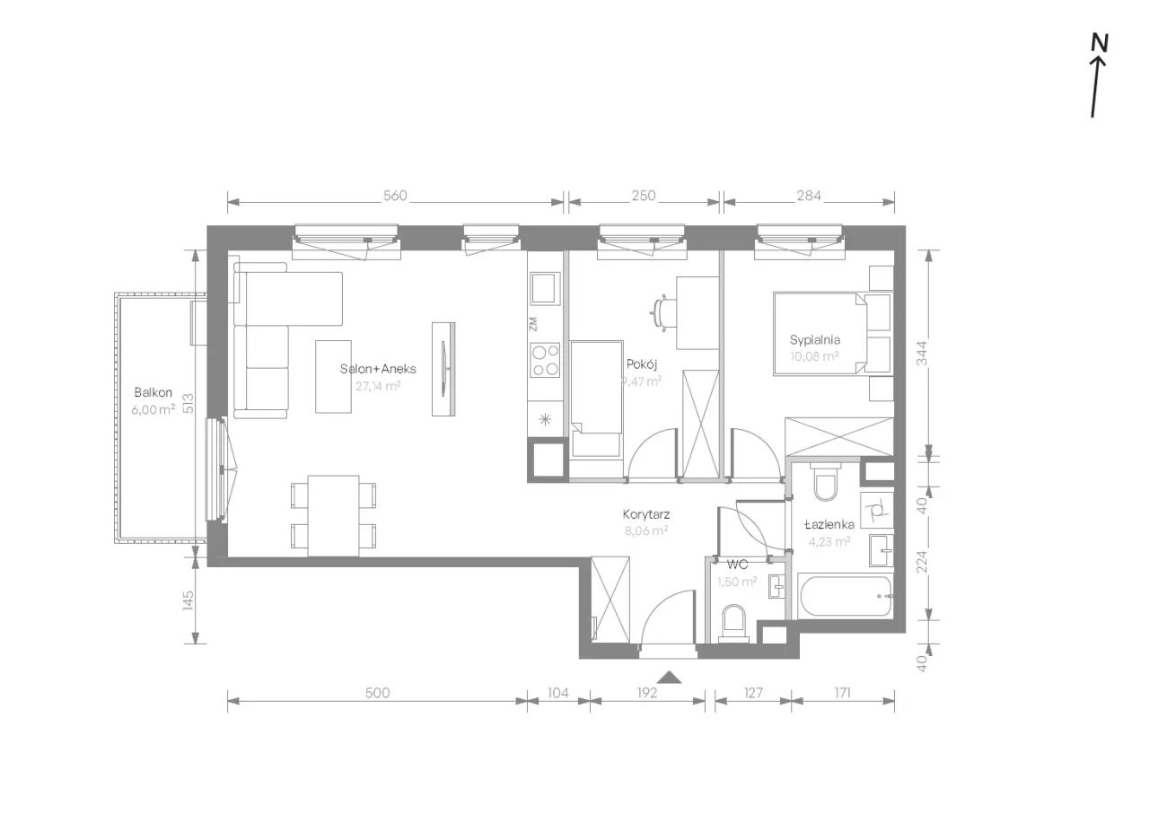 Mieszkanie 3-pokojowe Warszawa Chrzanów, ul. Szeligowska. Zdjęcie 7