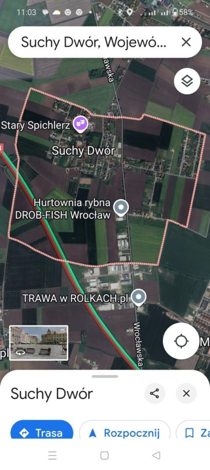 Działka budowlana Suchy Dwór